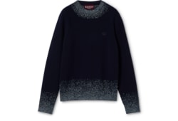 Pull en maille de laine avec broderie