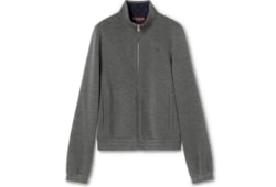 Double jersey jacquard zip jacket