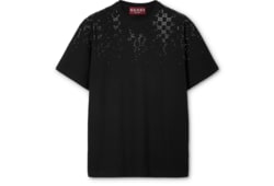 Camiseta de punto de algodón con cristales