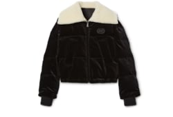 Blouson aviateur bouffant en velours de coton