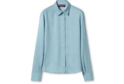 Bluse aus Seidenjacquard mit GG