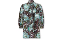 Robe en twill de soie imprimé