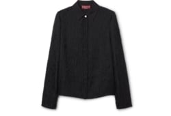 Fringed fil coupé fabric shirt