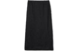 Fringed fil coupé fabric skirt