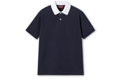 Stretch cotton piquet polo shirt