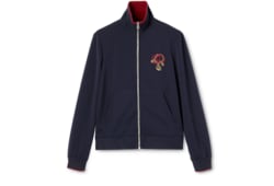 Giacca in jersey tecnico con cerniera e ricamo