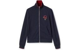 Jacke aus technischem Jersey mit Stickerei und RV