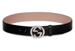 Belt with Interlocking G buckle