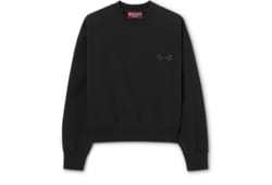 Sweat-shirt en jersey de coton avec broderie