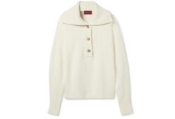 Rib wool cashmere sweater