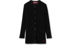 Cardigan aus gerippter Baumwolle mit Stickerei