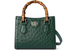 Gucci Diana ostrich small tote bag