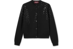 Cardigan en laine fine avec cristaux GG