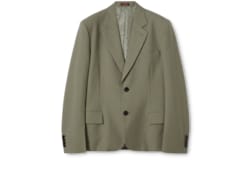 Veste à simple boutonnage en laine sèche