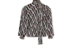 Camicia in twill di seta stampato