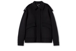 Bomberjacke aus Seide und Wolle