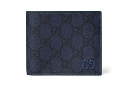 Portafoglio bi-fold GG con interno verde