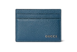 Card case with Gucci script