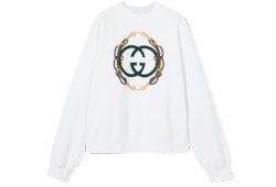 Cotton jersey sweatshirt with print