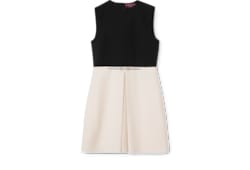 Silk wool dress with crystal Horsebit