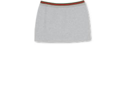 Cotton jersey skirt with Web