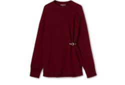 Maglione in lana cashmere con spilla
