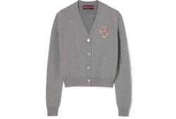 Cárdigan de lana de cashmere con bordado