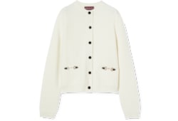 Cárdigan de lana y cashmere con Horsebit