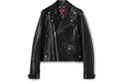 Jacke aus weichem, hochglänzendem Leder