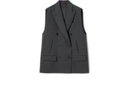 Wool vest with Web insert