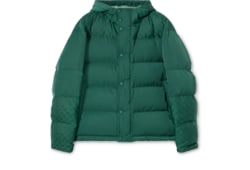 Technical nylon twill padded jacket