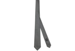 Cravatta in seta jacquard con Morsetto