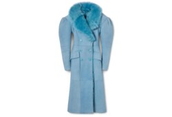 Soft long shearling coat