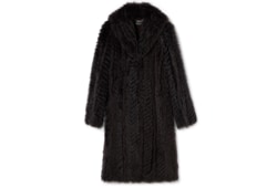 Soft long shearling coat
