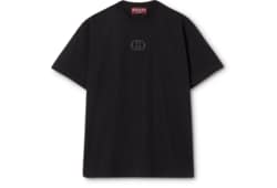 Cotton jersey T-shirt with embroidery