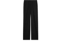 Pantalón de sarga de seda y lana