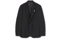 Single-breasted GG wool jacket