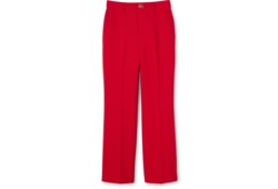 Crêpe wool pants with Double G button