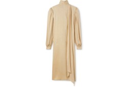 Abito in seta jacquard con GG diagonale