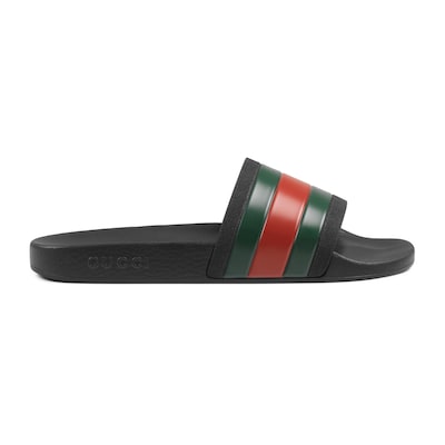 gucci rubber slides sale