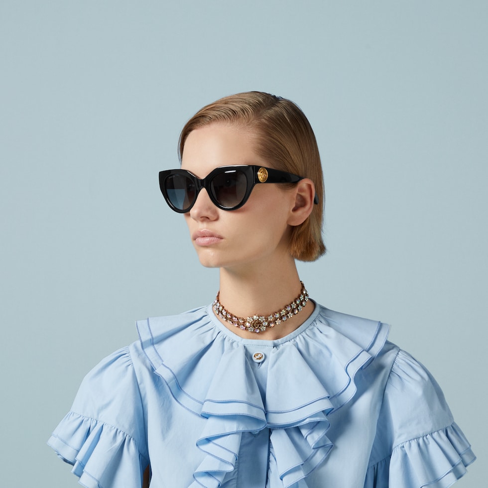 Cat-eye frame sunglasses