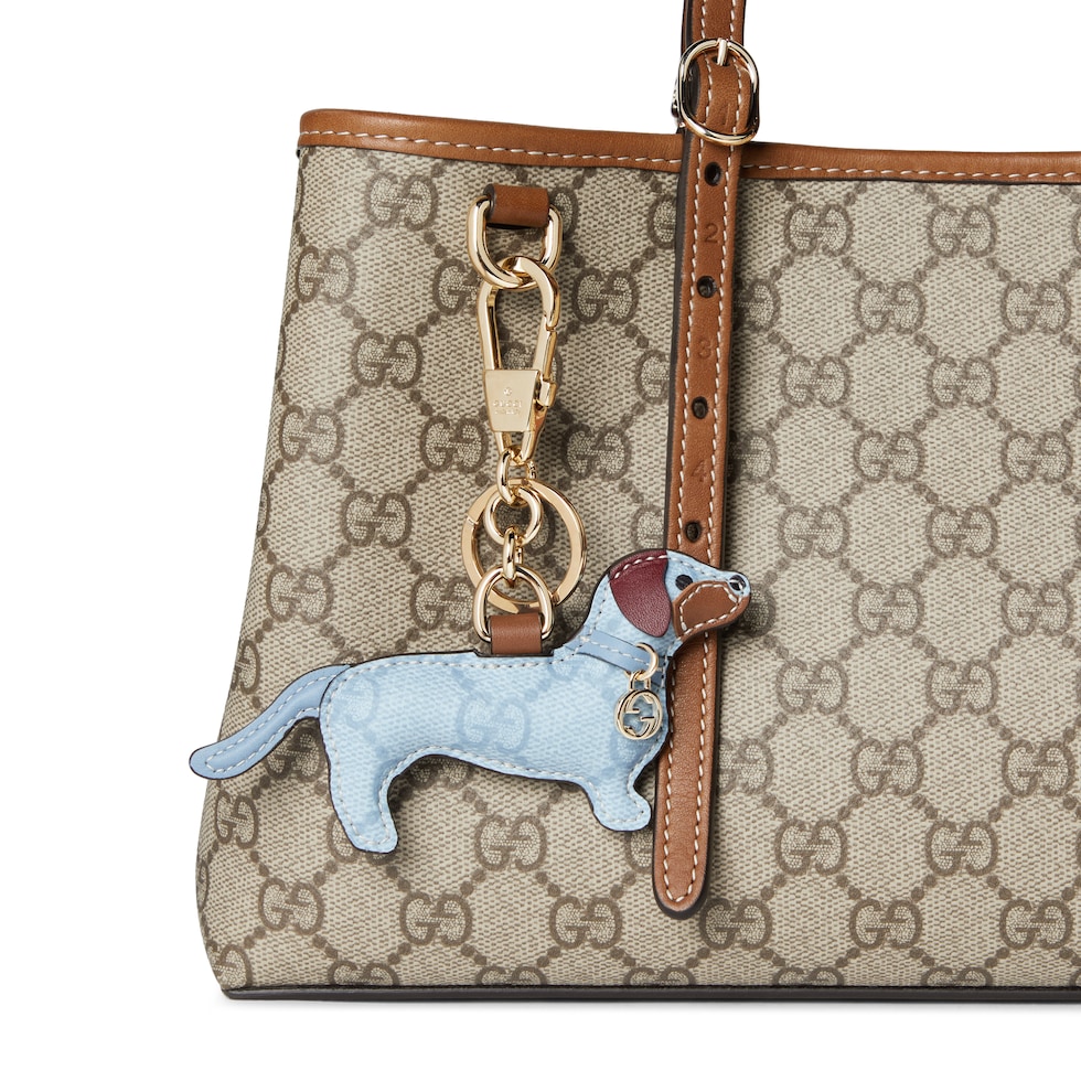 Dog-shaped bag charm