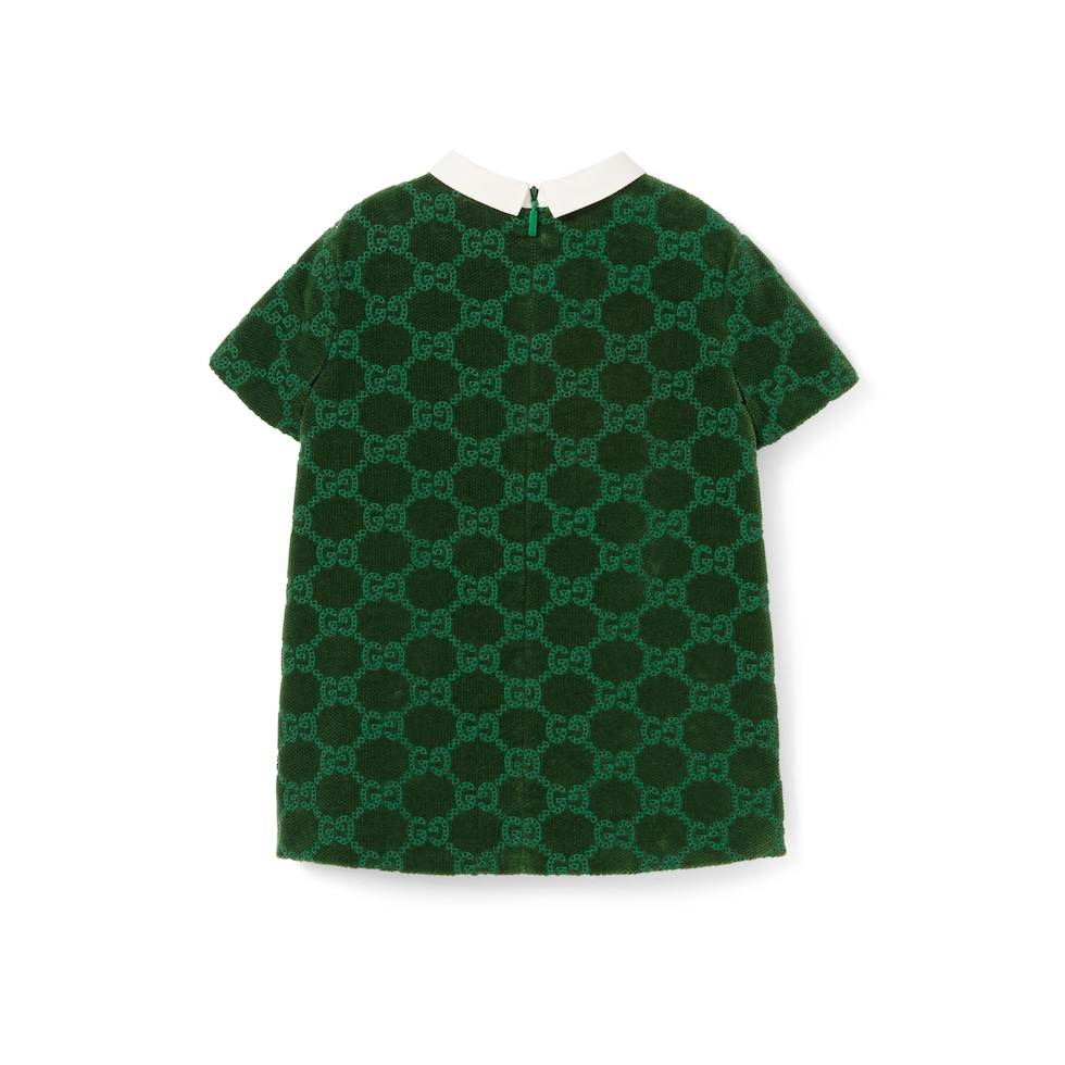 Baby GG cotton velvet dress