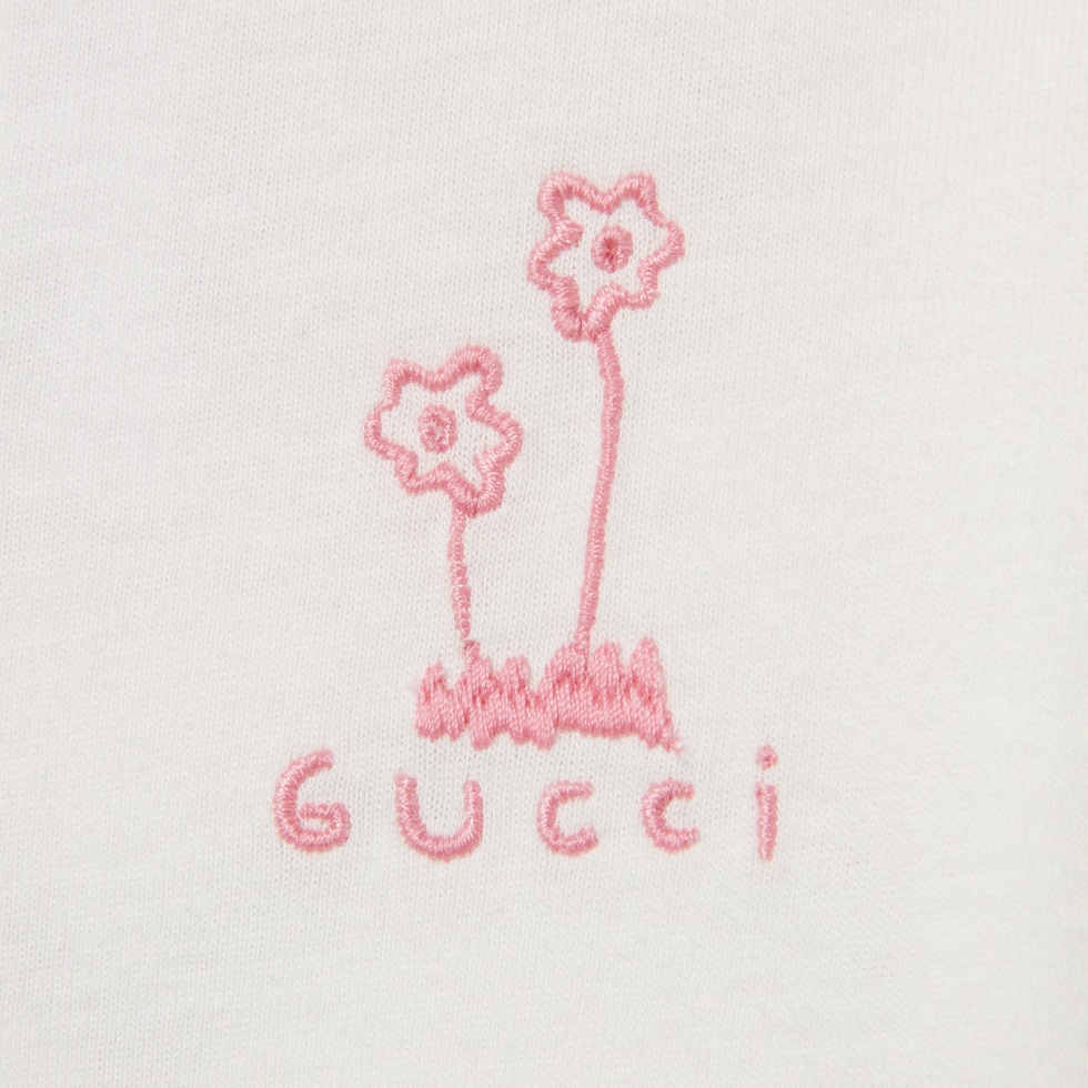 Baby cotton one-piece with print