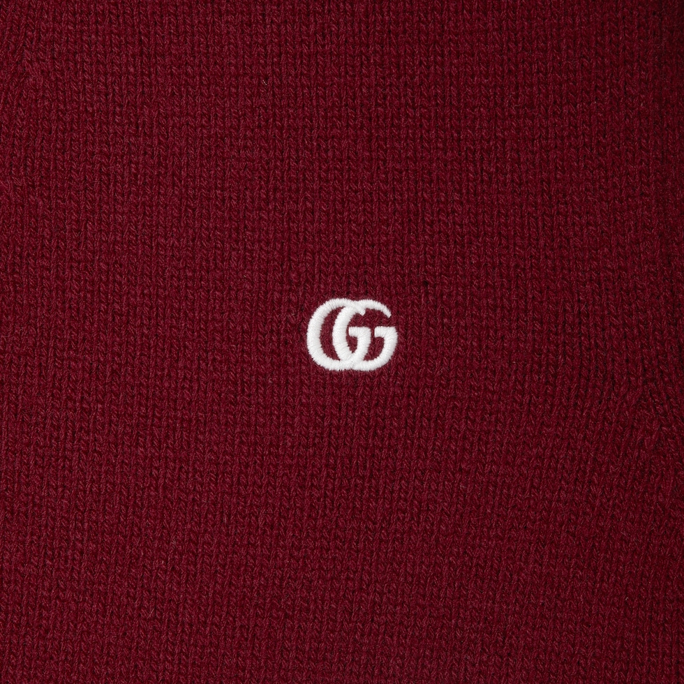 Wool cashmere cardigan with embroidery