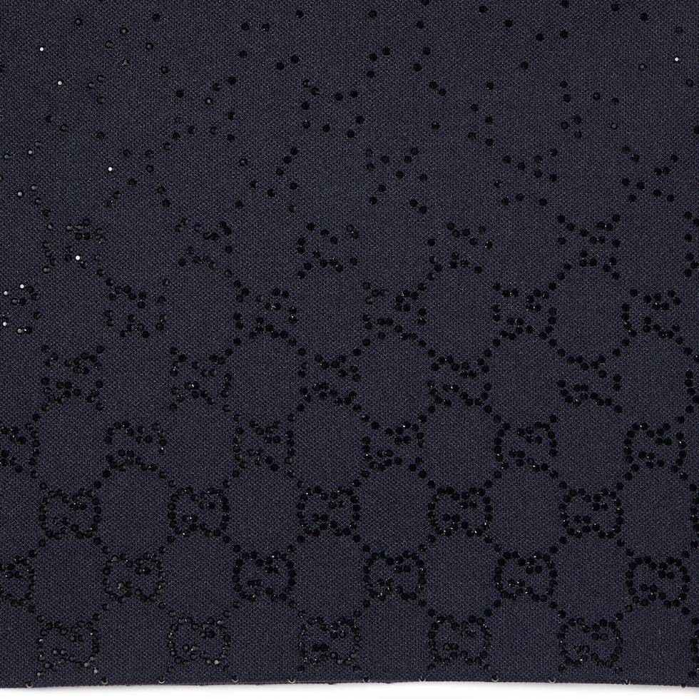 Short en jersey technique avec cristaux