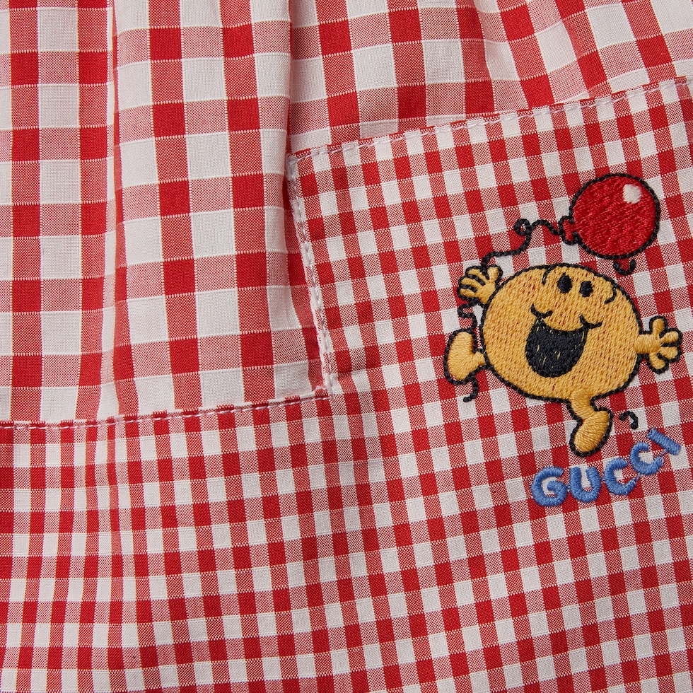 婴儿方格纹棉布连衣裙