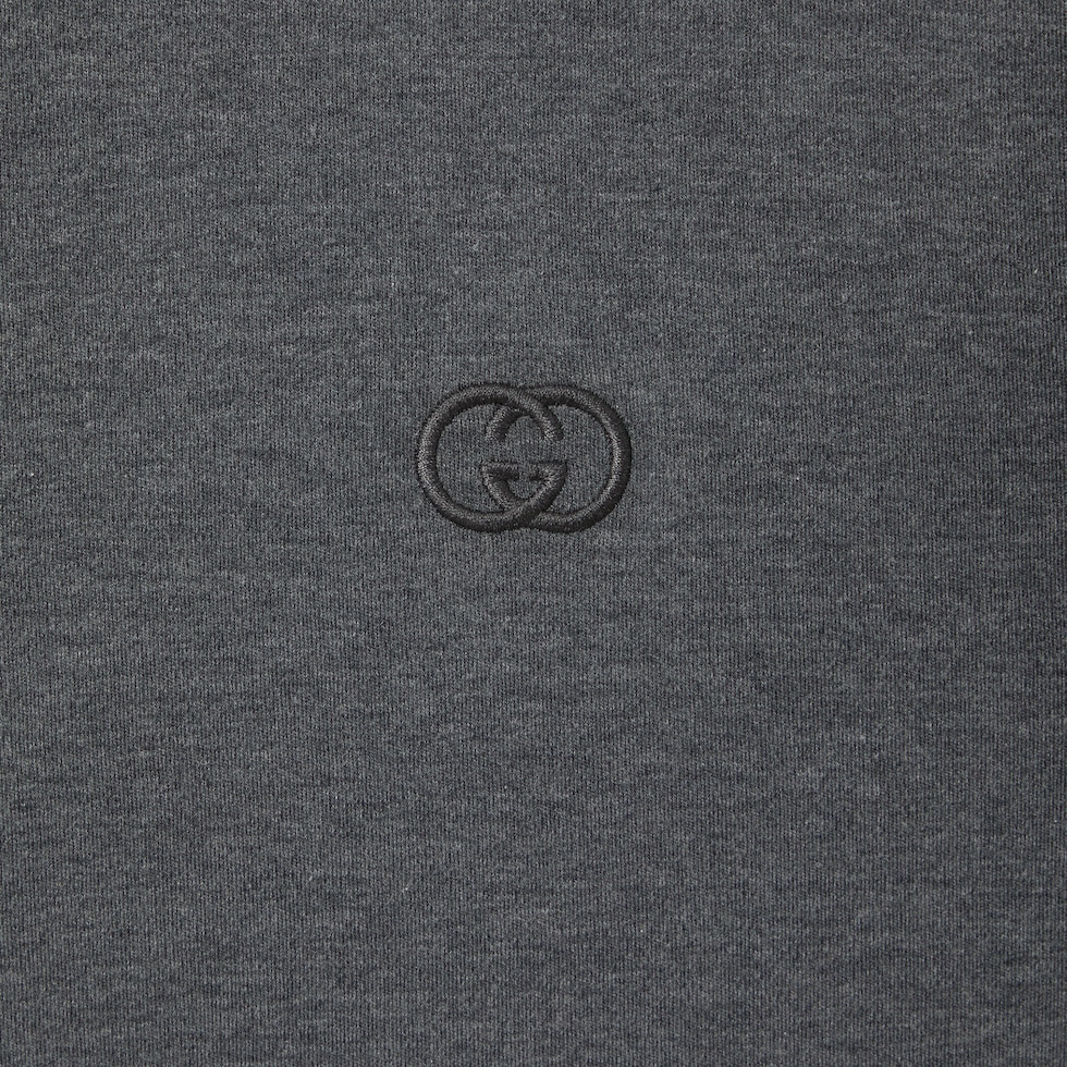 Cotton jersey T-shirt with embroidery