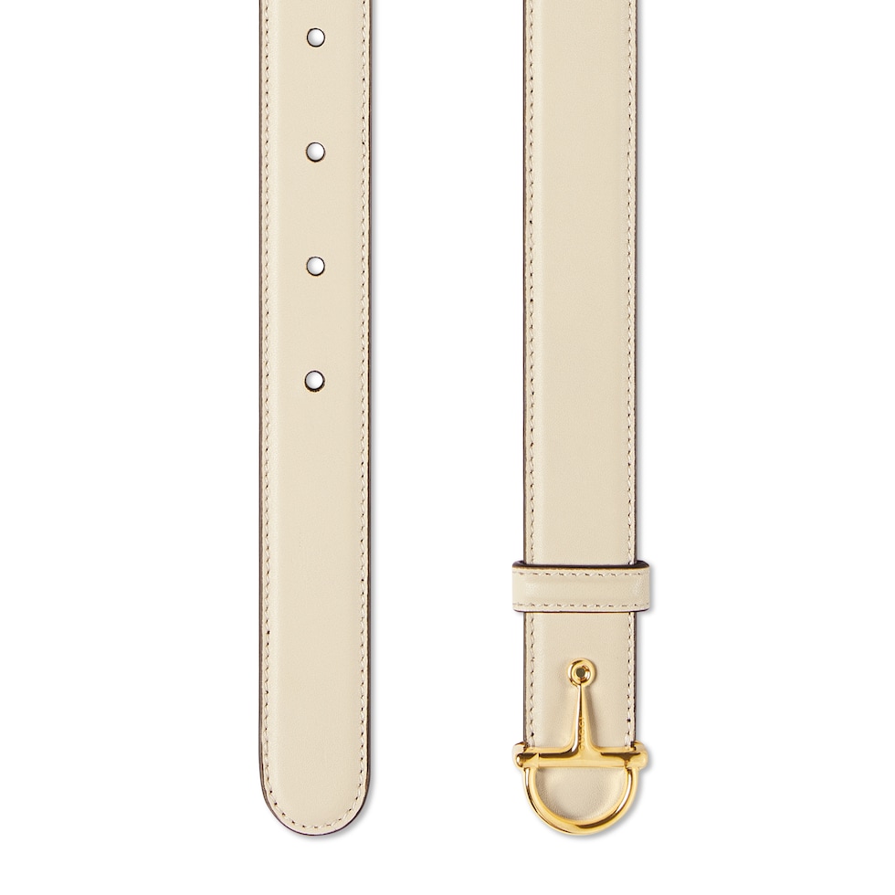 Cinturón fino con hebilla de medio Horsebit