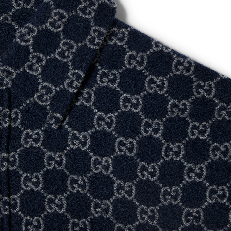 GG brushed flannel shirt